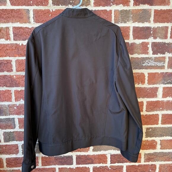 Perry Ellis Mens Canvas Spring Jacket Gray Size Large - Picture 2 of 5